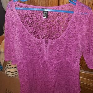 Torrid sexy lace purplish top size 2